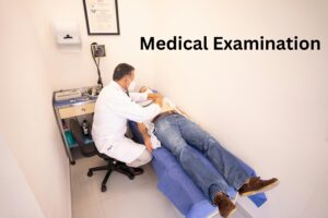 Person having a medical examination by a doctor