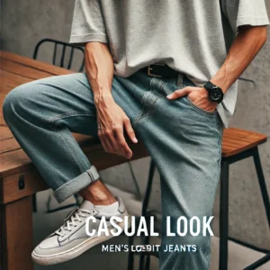 Casual Look Mens Loose Fit Jeans Outfit